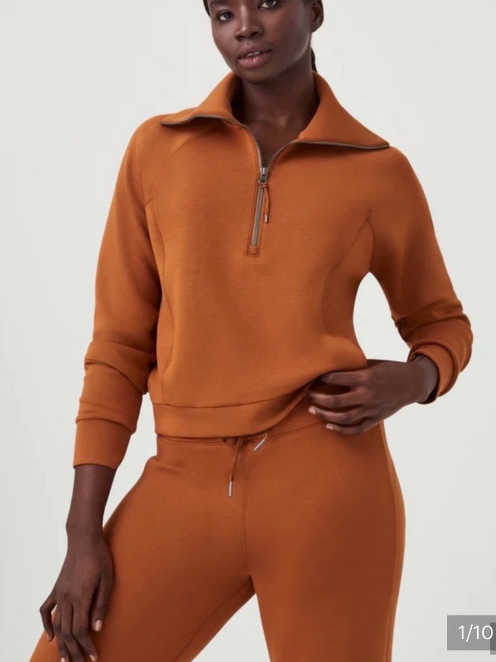 SPANX Air Essential Half-Zip Pullover Sweatshirt